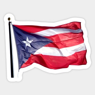 Puerto Rico Flag Waving Boricua Photography Sticker